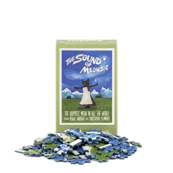 Happily Puzzles The Sound of Meowsic  - 99 Piece Mini Jigsaw Puzzle