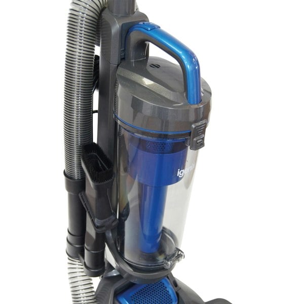 igenix Upright Bagless Vacuum Cleaner, 3 Litre, 400W, Grey/Blue