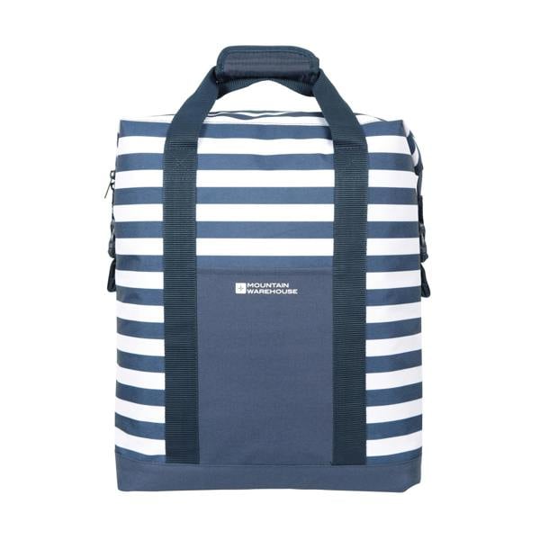 Mountain Warehouse Contrast Striped Beach Cool Bag - Navy - 