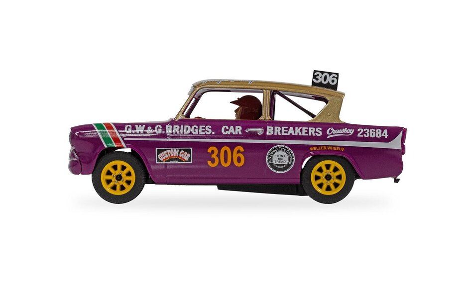 MCSlots Ford Anglia 105E George Polley 306 1:32 Scale Scalextric C4584