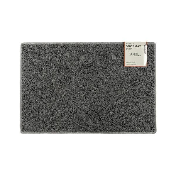 plain medium doormat in grey