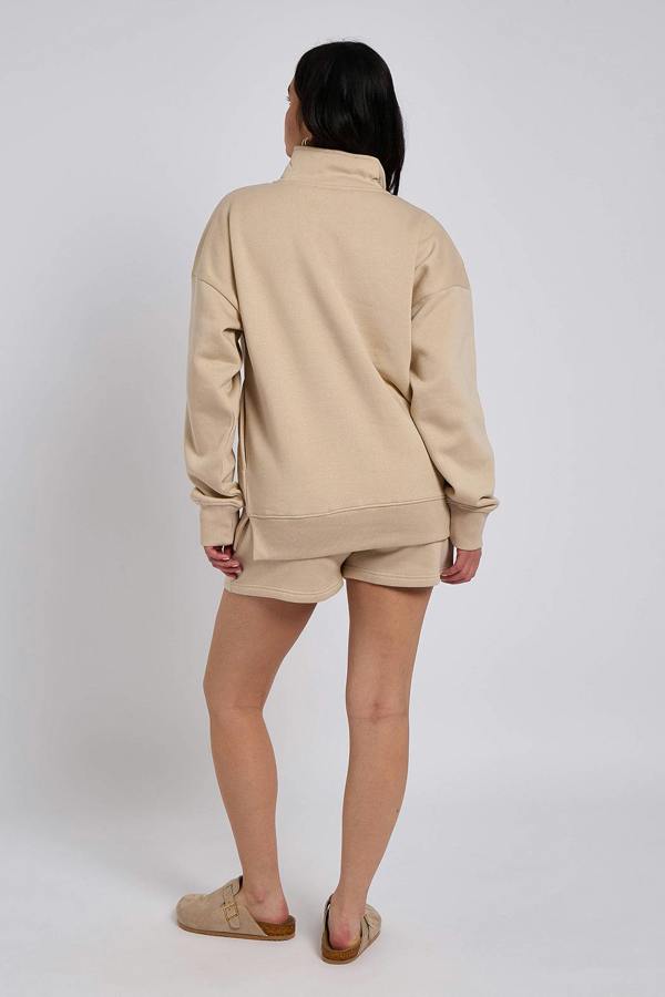 Urban Bliss Stone Half Zip Short Set