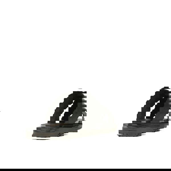 Embassy London Port - Men's criss cross straps leather sandal - Black
