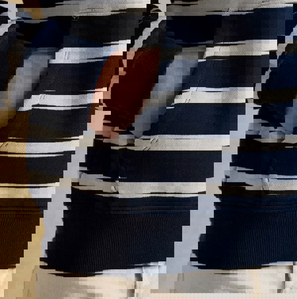 Joules MILBOURNE Womens Hoodie Navy/White Stripe