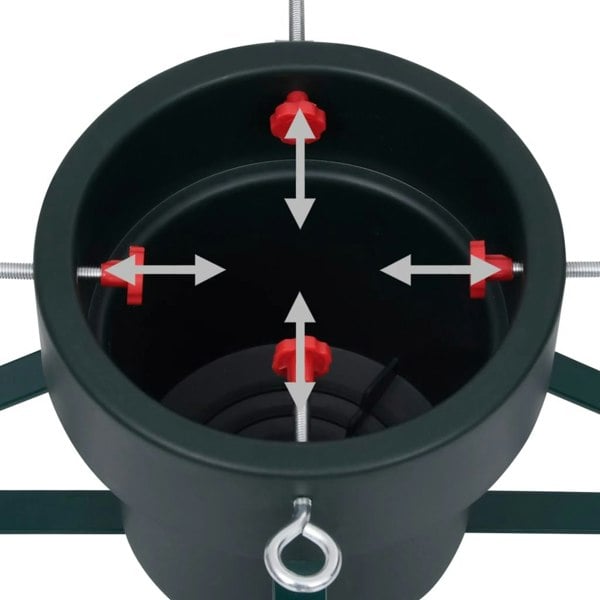 Berkfield Christmas Tree Stand Black 46x46x19 cm