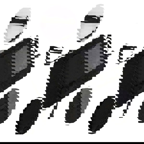 anycoplus Anypack Car Back Seat Organizer 2pc with Touch Screen Tablet Holder Kick Mats with Pocket for Toys