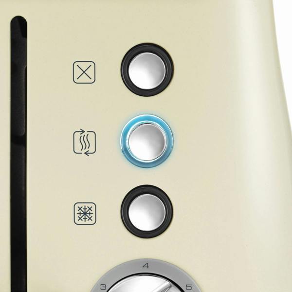 Morphy Richards 224407 Evoke 2 Slice Toaster - Cream and Stainless Steel