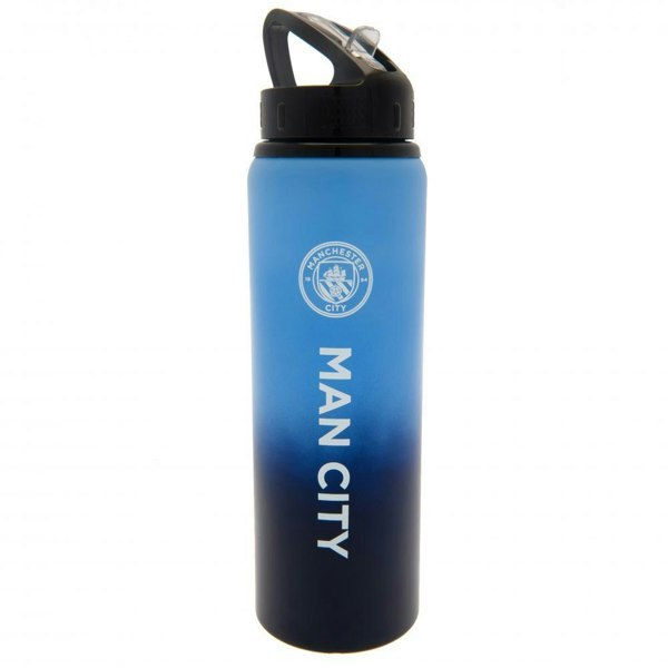 Manchester City FC Aluminium Drinks Bottle - Blue