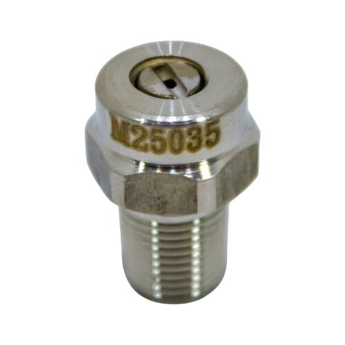 Equip2clean 1/8" BSP Rotary Surface Cleaner Nozzle – 25° 035 (25035) Stainless Steel