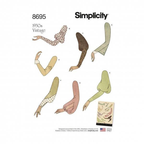 Simplicity Sewing Pattern 8695, Vintage Style for Women, A (10-12-14-16-18-20-22) - Intermediate