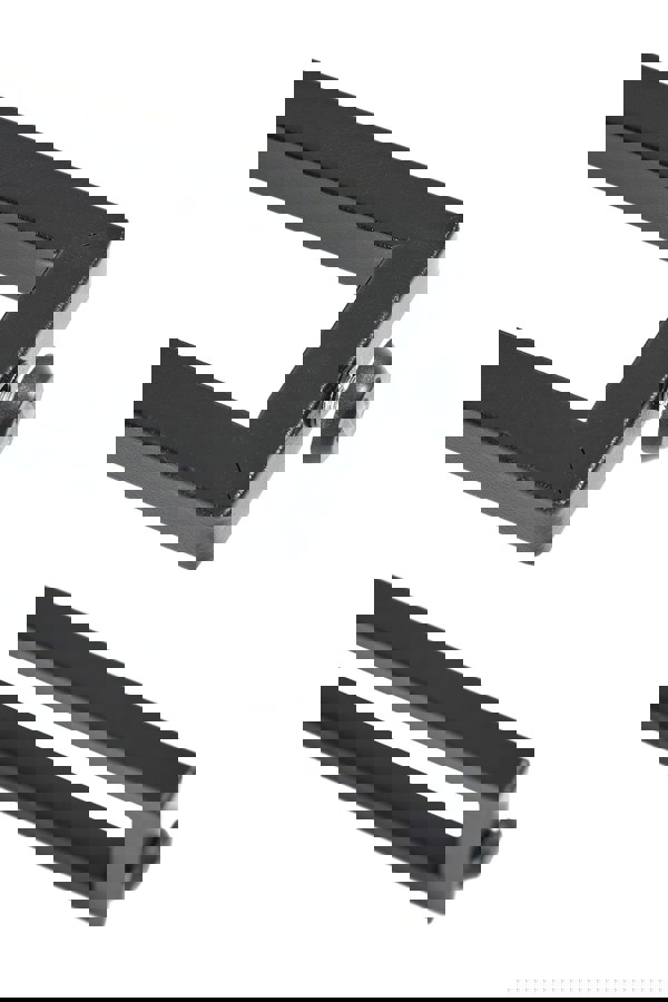 Living and Home Modern Two Layer Multi-function Tempered Glass Console Table