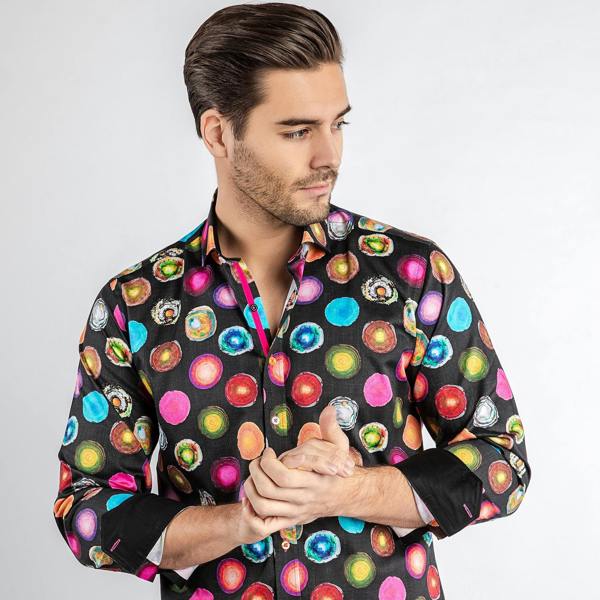 GEODES AND GEMSTONES PRINT SHIRT - Premium Men's Patterned Shirt by Claudio Lugli | Bold Design, Tailored Fit, Best Printed Shirts
