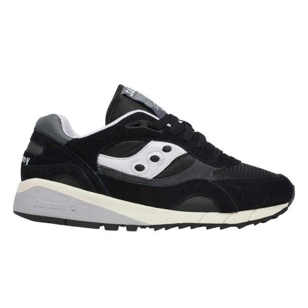 Saucony Mens Shadow 6000 Suede Shoes - Black/Grey - 