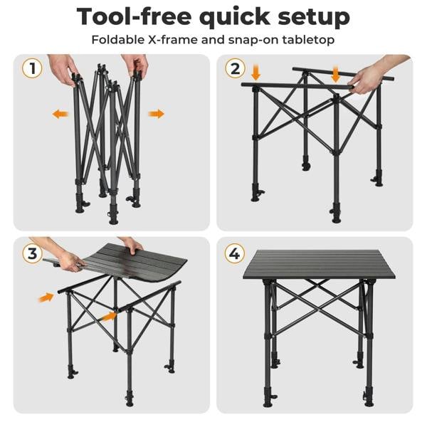 Levede Folding Camping Table with Carry Bag Portable Picnic Garden BBQ Fishing