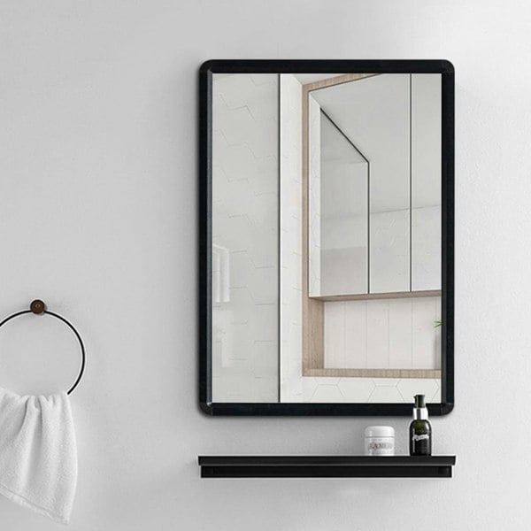 630x480mm Bathroom Mirror Black Framed Decorative Mirror Bathroom Mirrors Living and Home
