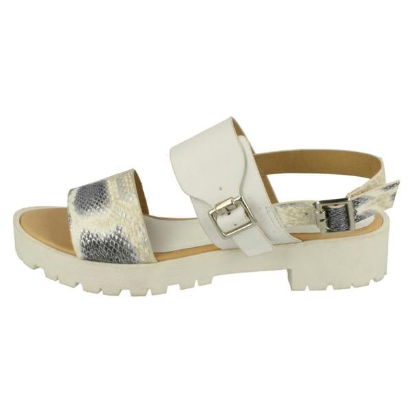 Savannah Ladies Savannah Buckle Strap Retro Sandals