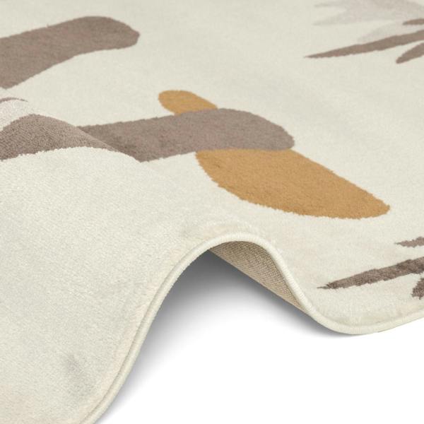 Adventures Kids Rug Dino Cream Underfloor Heating, Fun Design Rug