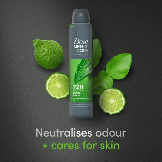Dove Men+Care 3x Dove Anti-Perspirant Men+Care Advanced Extra Fresh 72H Protection Deo, 200ml