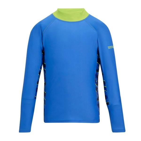 Regatta Childrens/Kids Hoku II Camo Swim Top - Sonic Blue - 