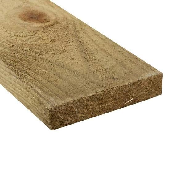 Snowdon Timber Treated 4x1" Fence Board (T) 22mm (W) 100mm (L) 2.4m