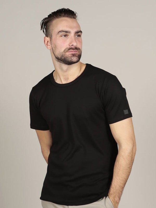 Short Sleeve Crew Neck - Black