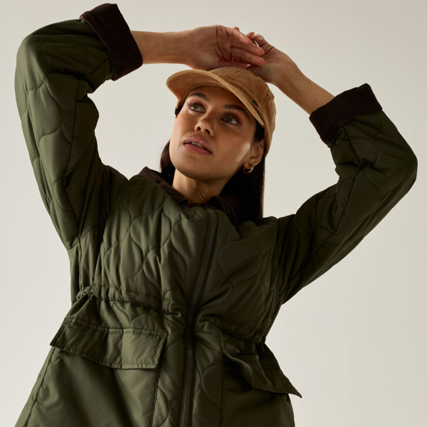 Regatta Womens Amira Quilted Padded Jacket - Dark Khaki