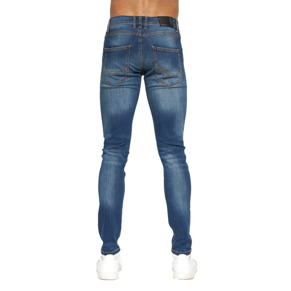 Duck And Cover Mens Maylead Slim Jeans - Tinted Blue