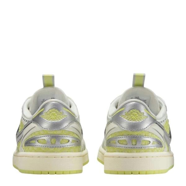Air Jordan 1 Low Method of Make V3 Sail Luminous Green Womens Trainers UK 4