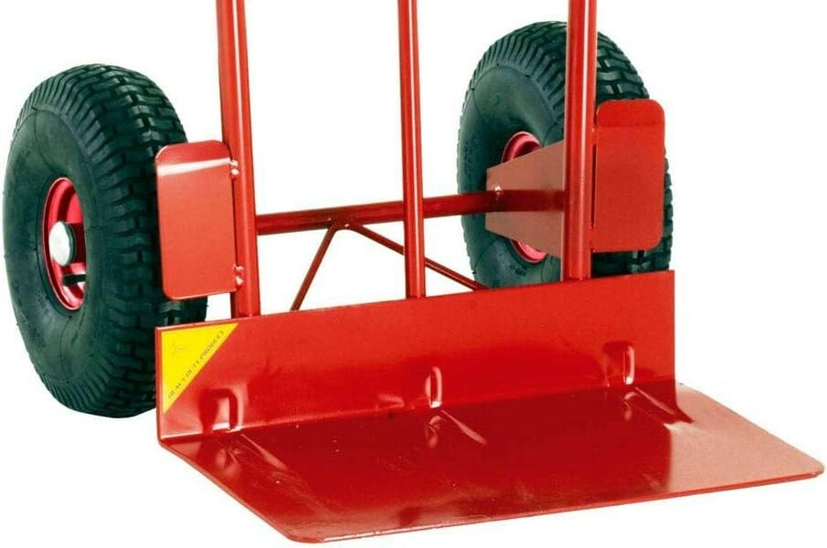 LiftMate Heavy Duty Sack Truck for Rough Terrain, Hand Trolley with Extra Large Plate & Pneumatic Wheels, 400kg Capacity
