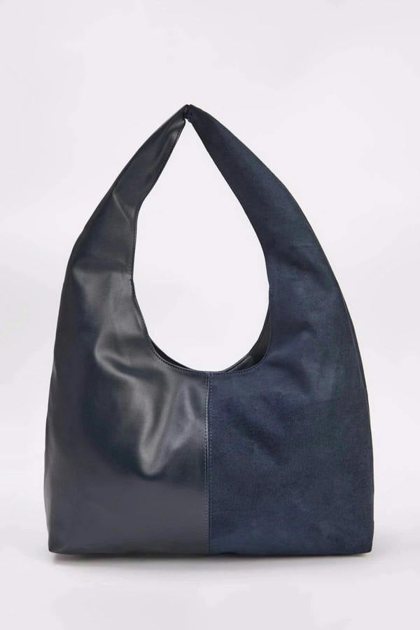 WOVCOR Contrasting Oval Women's Midi Shoulder Bag