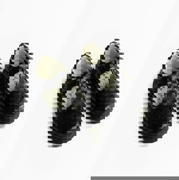 Boulevard Girls Touch Fasten T-Bar School Shoes Black Matt