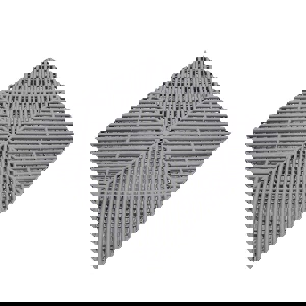 Monstershop Vented Garage Floor Tiles x 225 With Edges - Grey