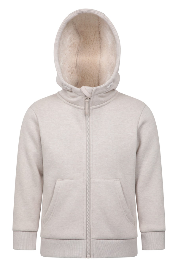 Mountain Warehouse Dalton Childrens Full Zip Hoodie - Beige