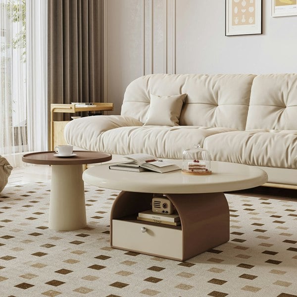 Rit Concept Dinh Nesting Round Coffee Table Set With Storage