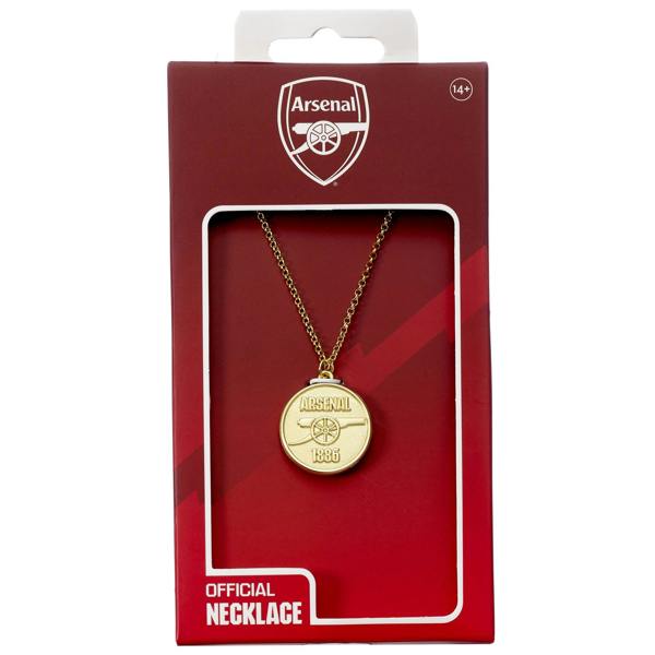 The Carat Shop Arsenal Football Club Gold Finish Crest Necklace