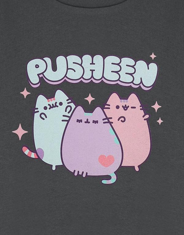 Vanilla Underground Pusheen Girls Grey Pastel Sweatshirt