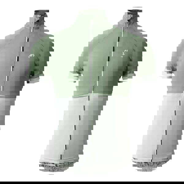 Dare 2B Mens Protraction III Cycling Jersey - Hedge Green/Aqua Grey - 