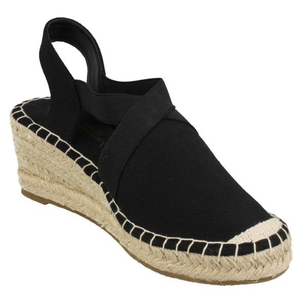 Savannah Ladies Savannah Closed Toe Espadrille Wedge F2309