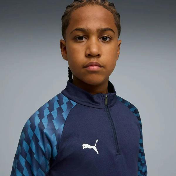 Puma Junior TeamLIGA 26 Training 1/4 Zip Tracksuit Top Navy 659726