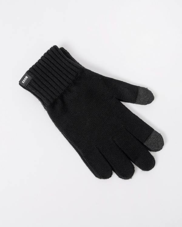 BOSS Orange Falco Mens Gloves in Black 001
