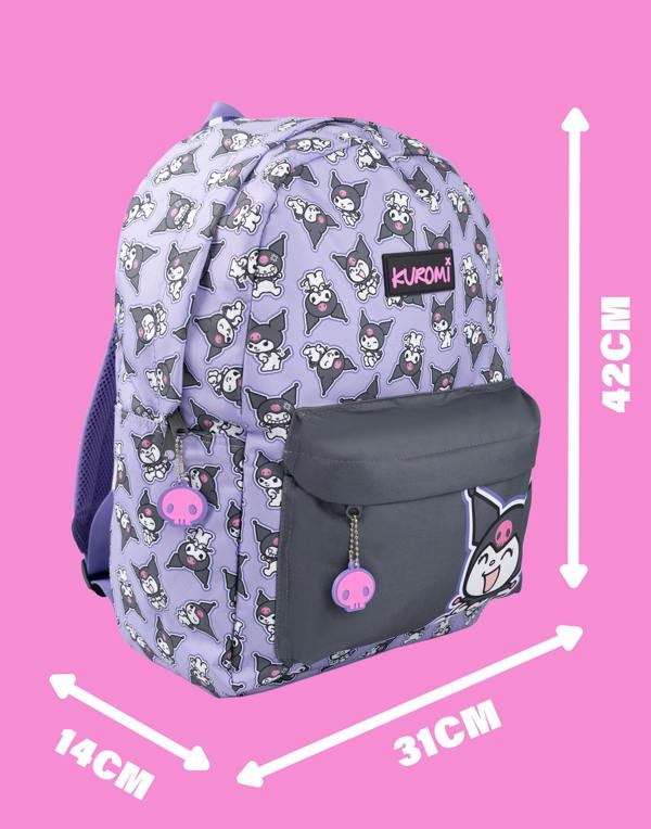 Vanilla Underground Hello Kitty & Friends Girls Purple Kuromi Backpack (One Size)