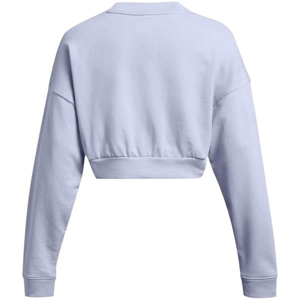 Under Armour Womens/Ladies Rival Terrycloth Crew Neck Crop Sweatshirt - Purple - 