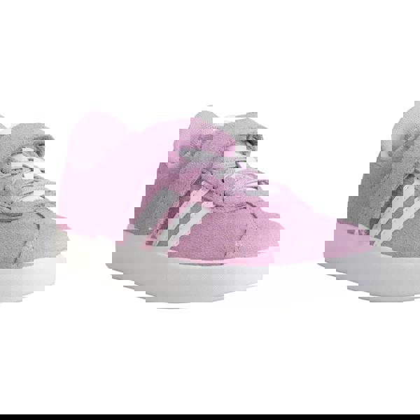 Adidas Childrens/Kids 3.0 Suede Court Shoes - Purple/White - 