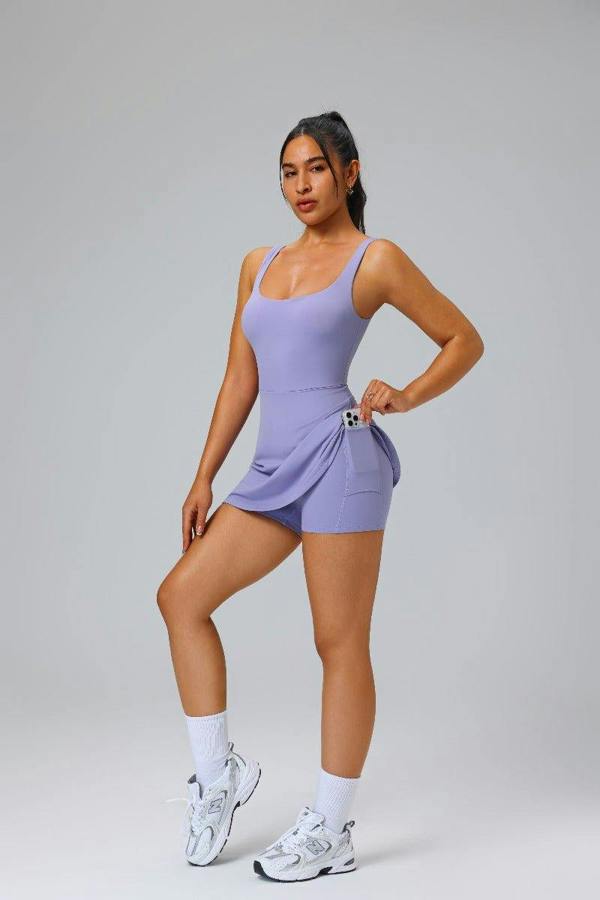 Anniou UPF 50+ Golf Tennis Active Dresses - Lavender