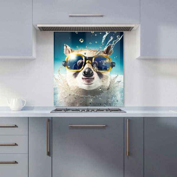 Warren Reed - Designer Mouse With Glasses Splashart Kitchen Splashback