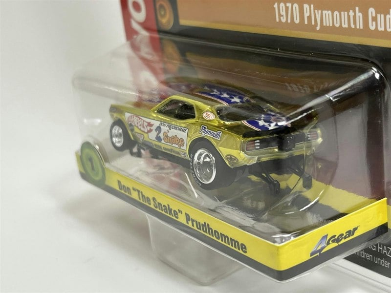 Auto World Slot Cars 1970 Plymouth Cuda Don The Snake Prudhomme HO Scale Slot Car SC369-1