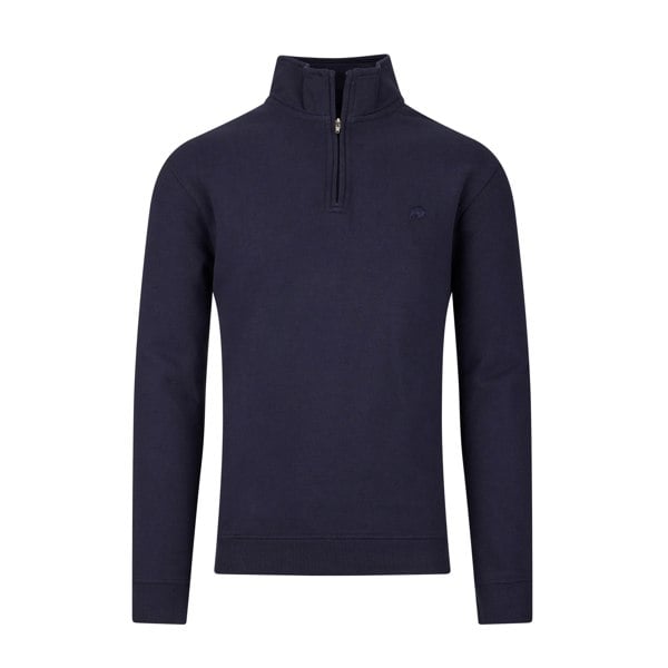 Raging Bull Mens Quarter Zip Jumper - Navy