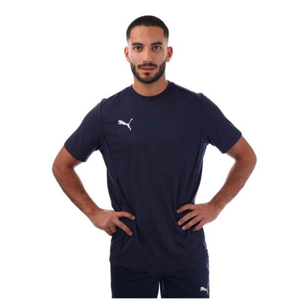 Puma Mens TeamFINAL Casuals Logo T-Shirt - Navy - 