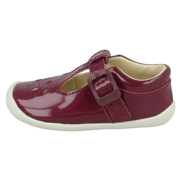 Clarks Girls Clarks Casual T-Bar Shoes Roamer Star
