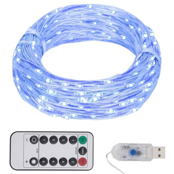 Berkfield LED String with 300 LEDs Blue 30 m